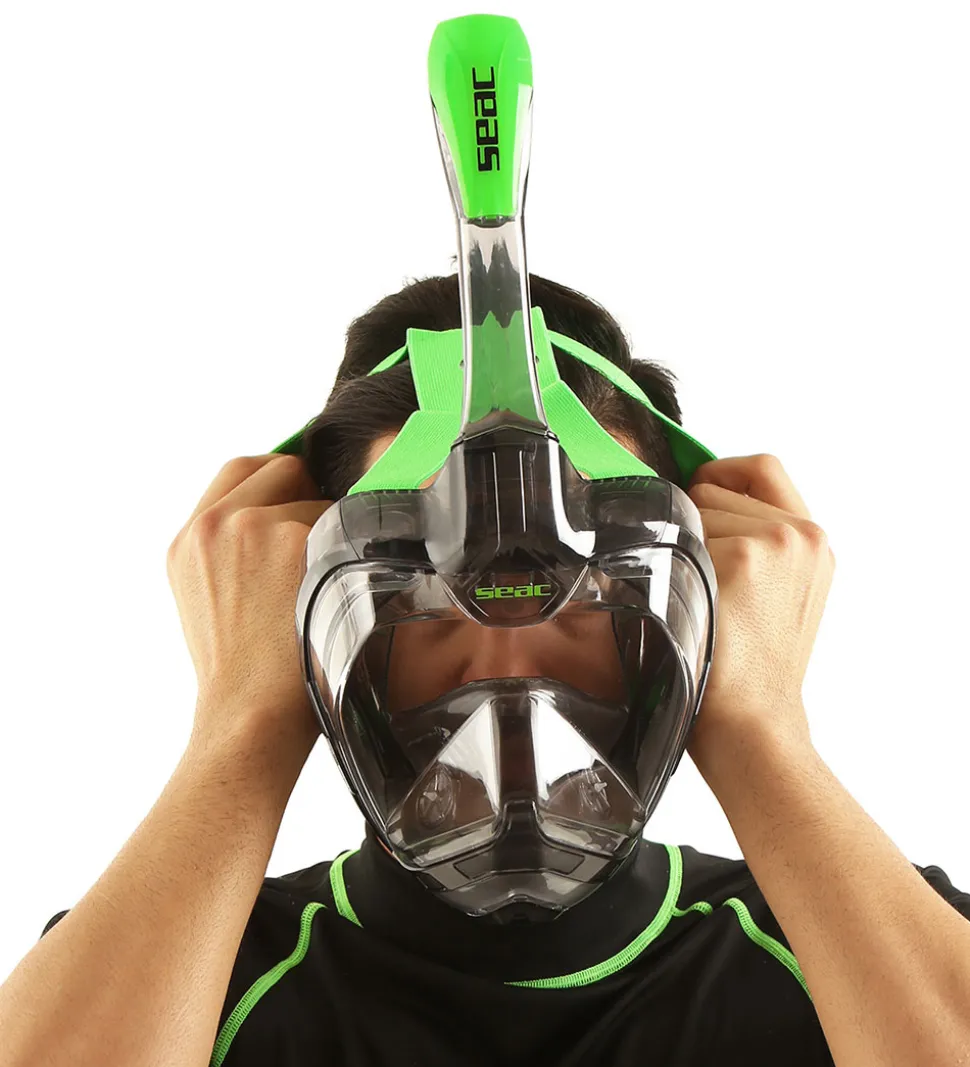 Seac Snorkelmaske - Magica L/XL - Sort/Lime
