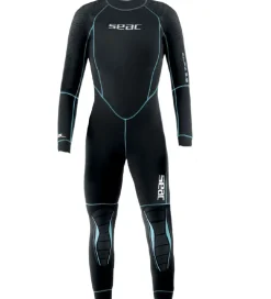 Seac Våddragt - Alfa Lady 5 mm - Sort/Turkis