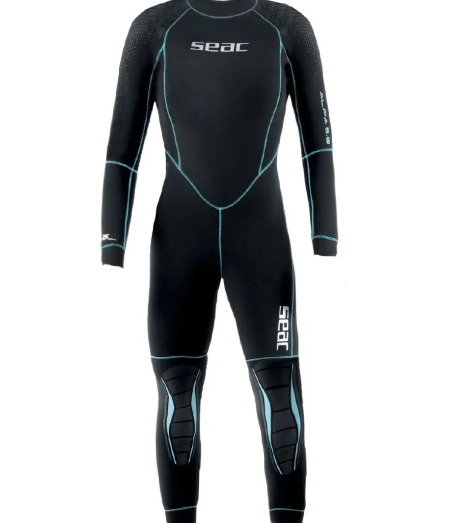 Seac Våddragt - Alfa Lady 5 mm - Sort/Turkis