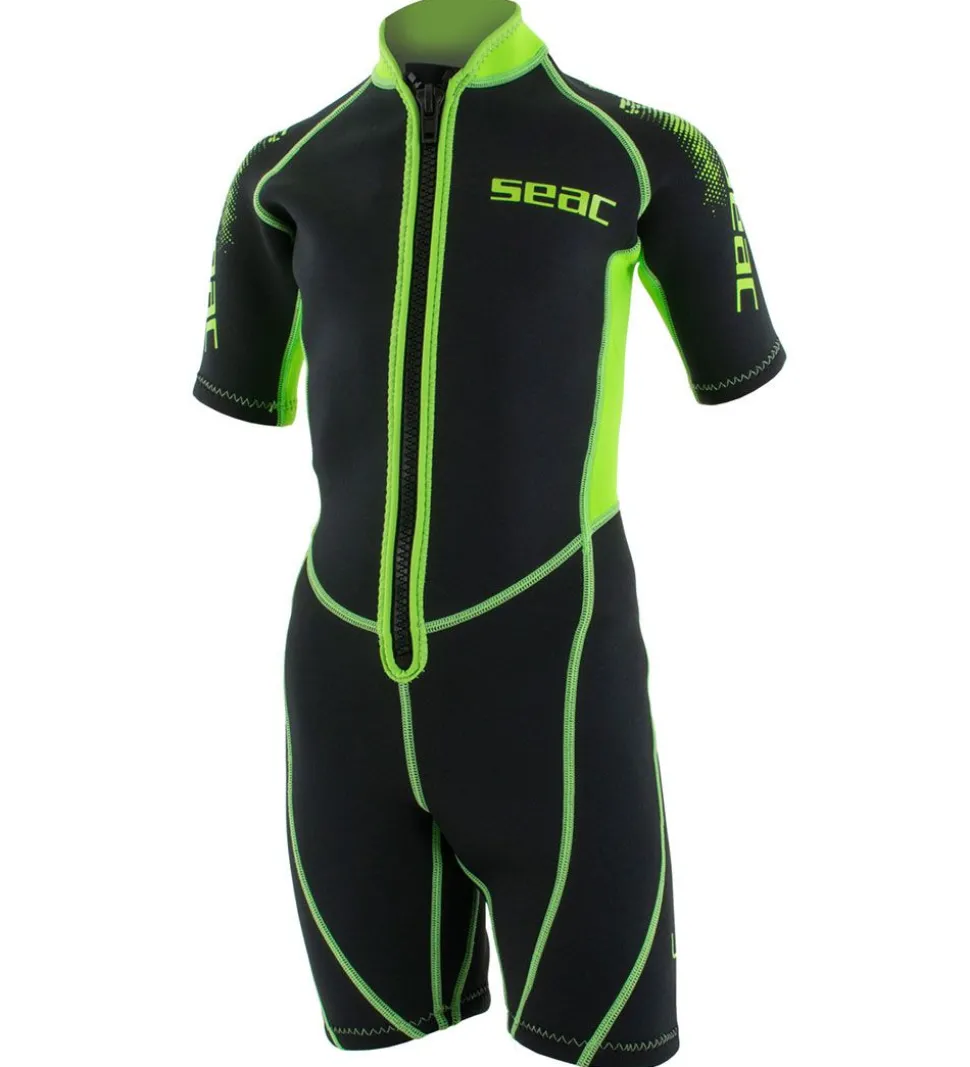 Seac Våddragt - Look Shorty Kid 2,5 mm - Sort/Lime