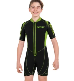 Seac Våddragt - Look Shorty Kid 2,5 mm - Sort/Lime