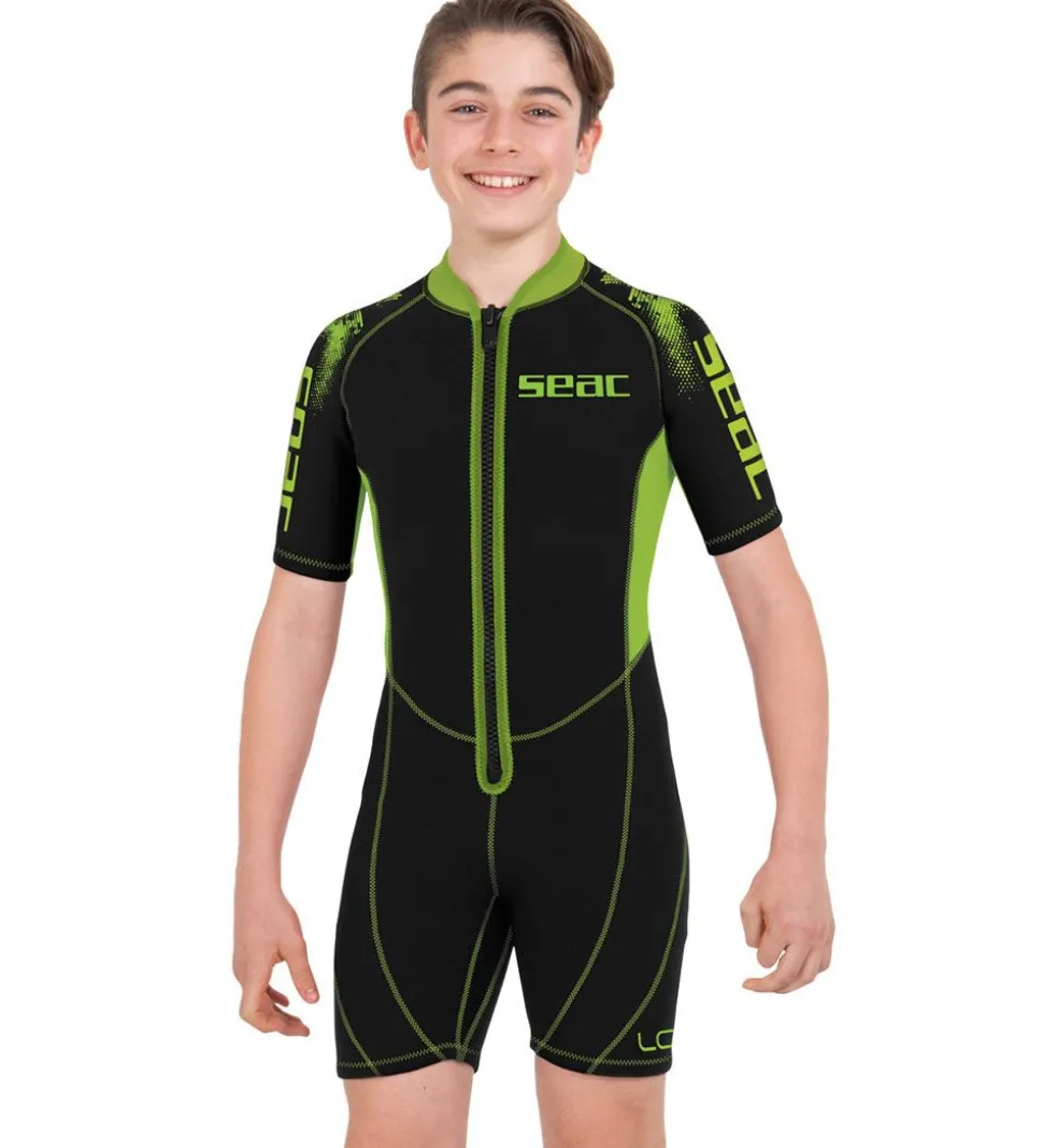 Seac Våddragt - Look Shorty Kid 2,5 mm - Sort/Lime