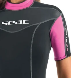 Seac Våddragt - Sense Shorty Lady 2,5 mm - Sort/Pink