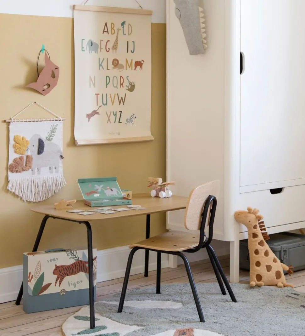 Sebra Bord - Oakee - 50x70x45 cm - Træ/Sort