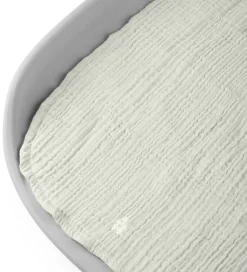 Sebra Pusleunderlag - 2-pak - Musselin - Mist Green