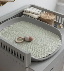 Sebra Pusleunderlag - 2-pak - Musselin - Mist Green