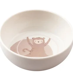 Sebra Skål - Tastii Teeny Toes - Hvid m. Print