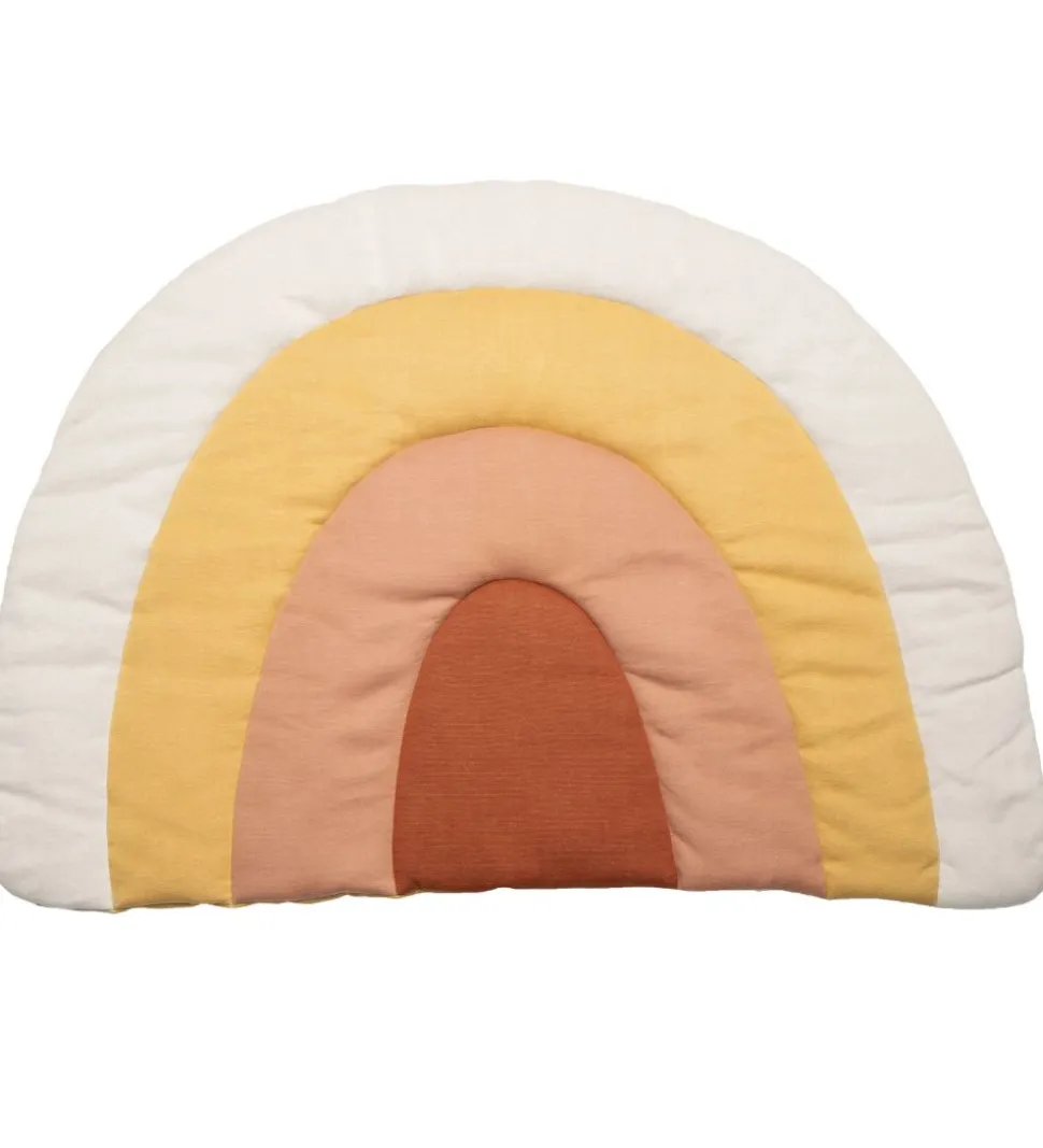 Sebra Strikket Legemadras - Regnbue - 130x85cm - Sunset Rose