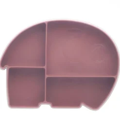 Sebra Tallerken m. Låg - Silikone - Fanto - Vintage Rose