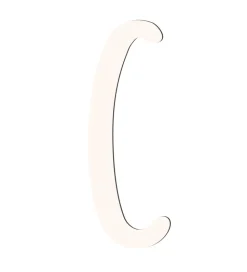 Sebra Træbogstaver - C - Birchbark Beige