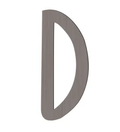 Sebra Træbogstaver - D - Pinecone Brown