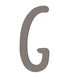 Sebra Træbogstaver - G - Pinecone Brown