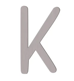 Sebra Træbogstaver - K - Pinecone Brown