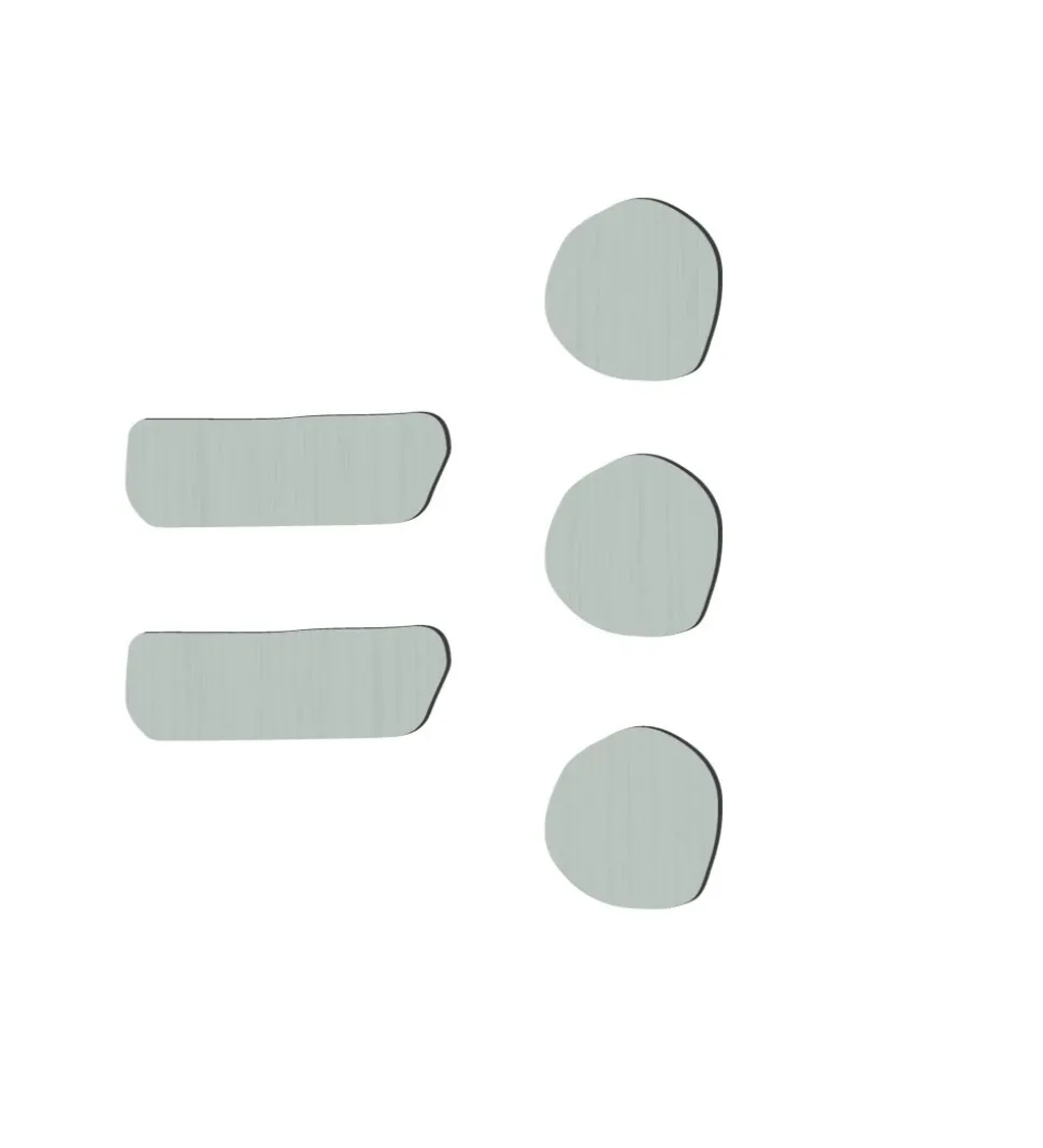 Sebra Træbogstaver - Tegn - Eucalyptus Green