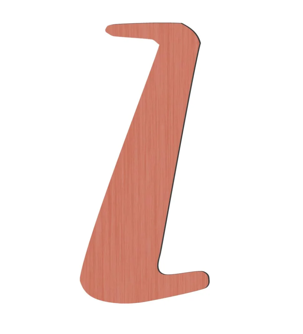 Sebra Træbogstaver - Z - Watermelon Pink