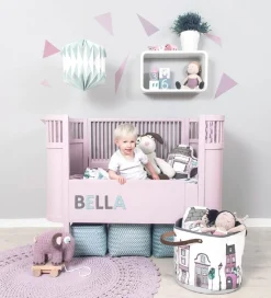 Sebra Wallstickers - Rosa Geometrisk Fugl