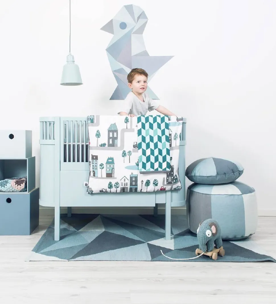 Sebra Wallstickers - Rosa Geometrisk Fugl