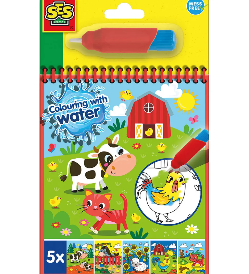 SES Creative - Bondegård Malebog - Farv med Vand