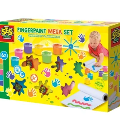 SES Creative - Fingermaling Megasæt - 6x110ml
