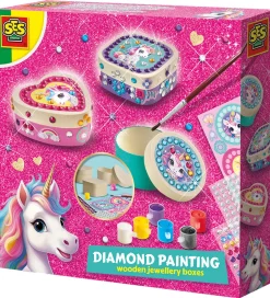 SES Creative Diamantmosaik - Smykkeskrin med Enhjørning
