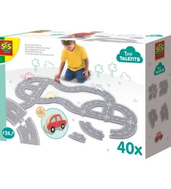 SES Creative Kreasæt - Filt Vejbane m. Bil - 40 dele