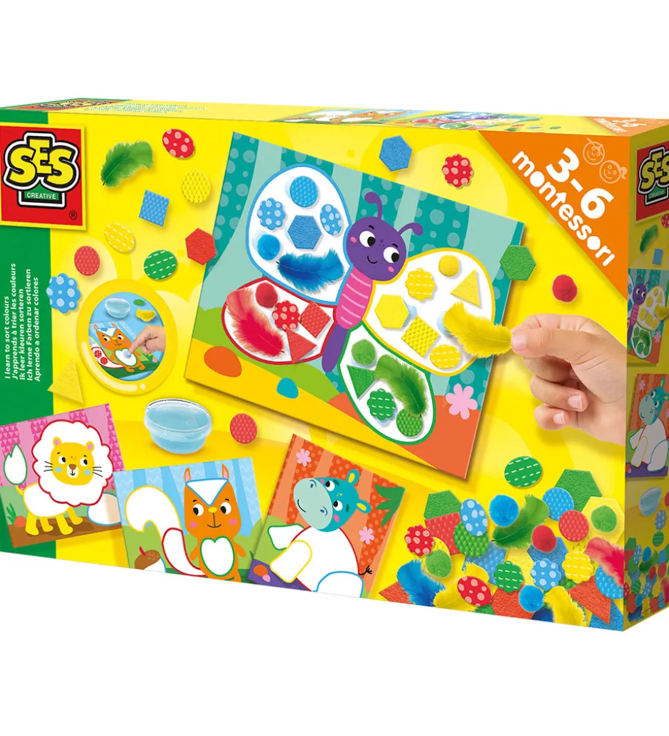 SES Creative Kreasæt - Montessori - Sorter Former Og Farver