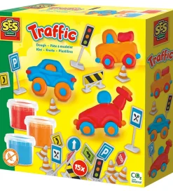 SES Creative Modellervoks - Biler m. Vejskilte