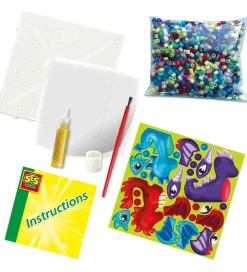 SES Creative Perler - Strygeperler - 1800 stk - 3D Drage