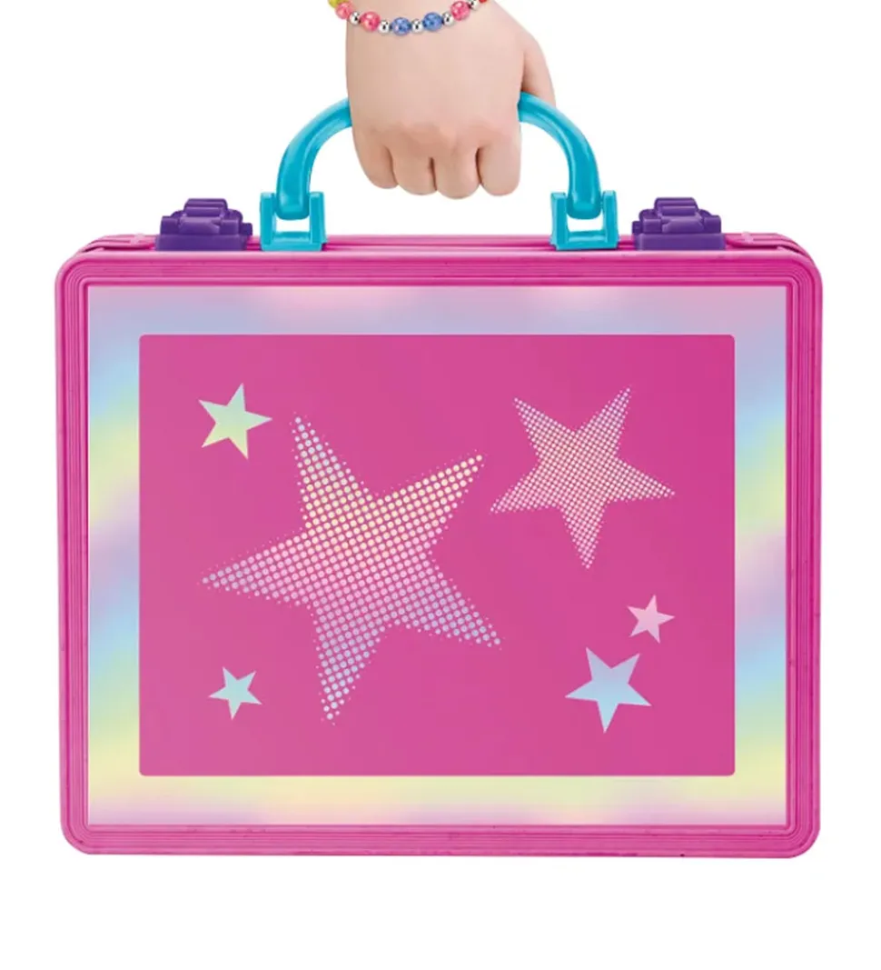 Shimmer N Sparkle Sminkekuffert m. Lys - Pink