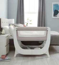 SHNUGGLE Babyseng - Air - Bedside Crib - 95x56 cm - Stone Grey
