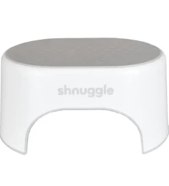 SHNUGGLE Skammel - 38x26x18 cm - Hvid m. Grå