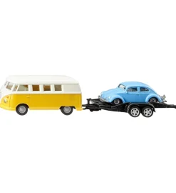 Siku Bil m. Trailer - VW T1 m. Trailer & VW Beetle - 1:50
