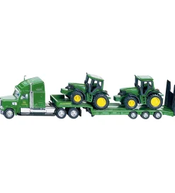 Siku Lastbil m. 2 Traktorer - 1:87 - Low Loader With John Deere
