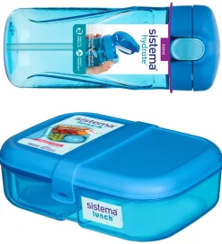 Sistema Madkasse m. Drikkedunk + Køletaske - Blå