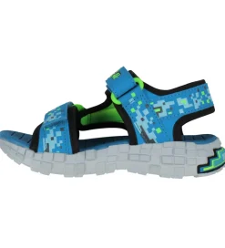 Skechers Sandaler - Mega Splash 4K - Sort/Blå/Grøn