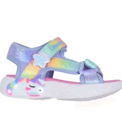 Skechers Sandaler m. Lys - S Lights Unicorn Dreams - Blue/Multi