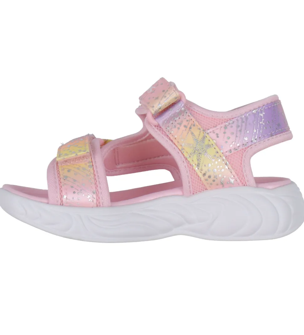 Skechers Sandaler m. Lys - Unicorn Dreams - Light Pink Multi