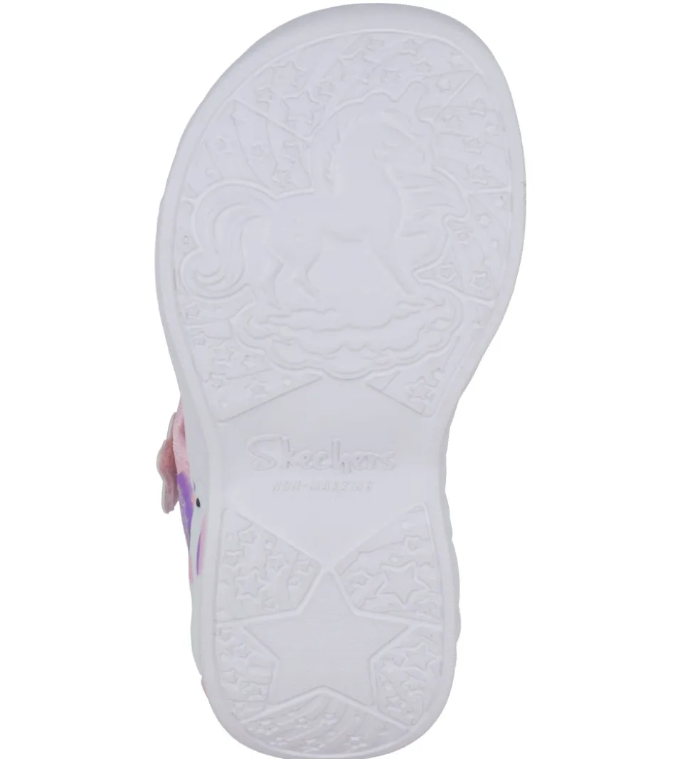 Skechers Sandaler m. Lys - Unicorn Dreams - Light Pink Multi
