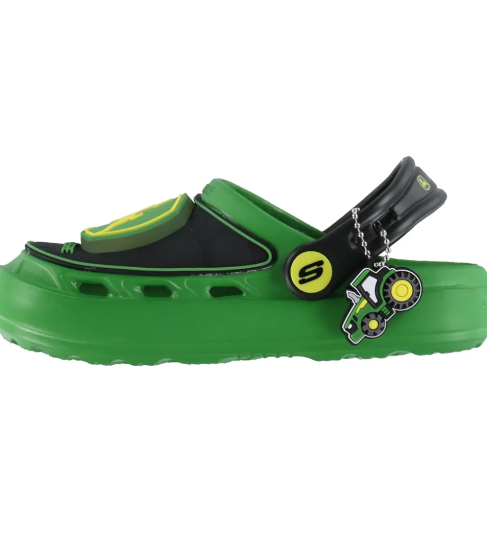 Skechers Sandaler m. Lys - John Deere - Sort/Grøn
