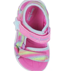 Skechers Sandaler m. Lys - Dreamy Unicorns - Pink/Multi