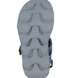 Skechers Sandaler m. Lys - Hypno-Splash - Blue Lime