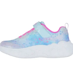 Skechers Sko m. Lys - Eternal Heart Lights - Lyseblå/Multi