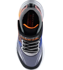 Skechers Sko m. Lys - Flex-Glow Ultra - Sort/Blå