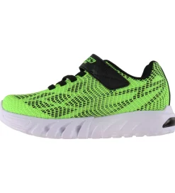 Skechers Sko m. Lys - Flex-Glow Elite - Lime Black