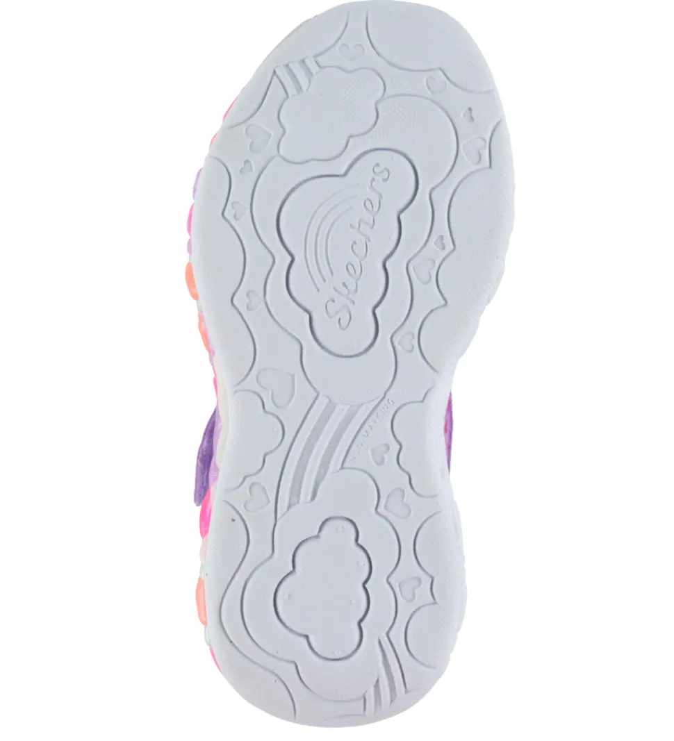 Skechers Sko m. Lys - Heart Lights - Purple