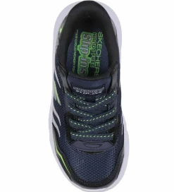 Skechers Sko m. Lys - Meteor Light - Brisk Beams - Navy/Sort