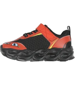 Skechers Sko m. Lys - Thermo-Flash Wheel Buddies - Rød/Sort