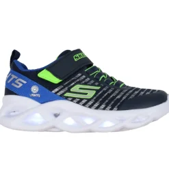 Skechers Sko m. Lys - Twisty Brights - Navy/Blue