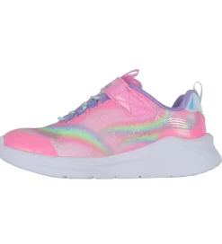 Skechers Sko m. Lys - Unicorn Chaser - Pink/Multi