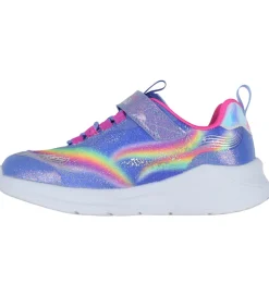 Skechers Sko m. Lys - Unicorn Chaser - Blue/Multi